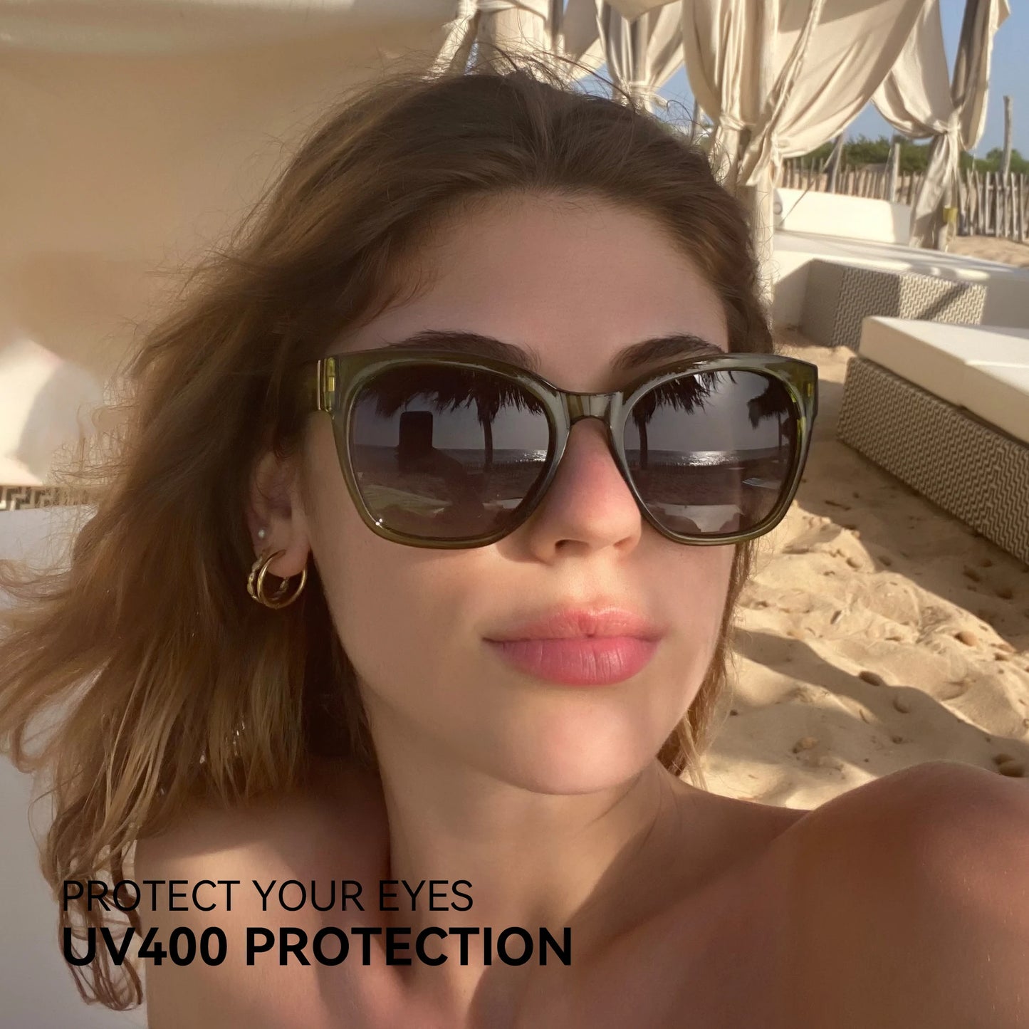 Stylish Butterfly Frame Polarized Sunglasses for Women | UV400 Protection