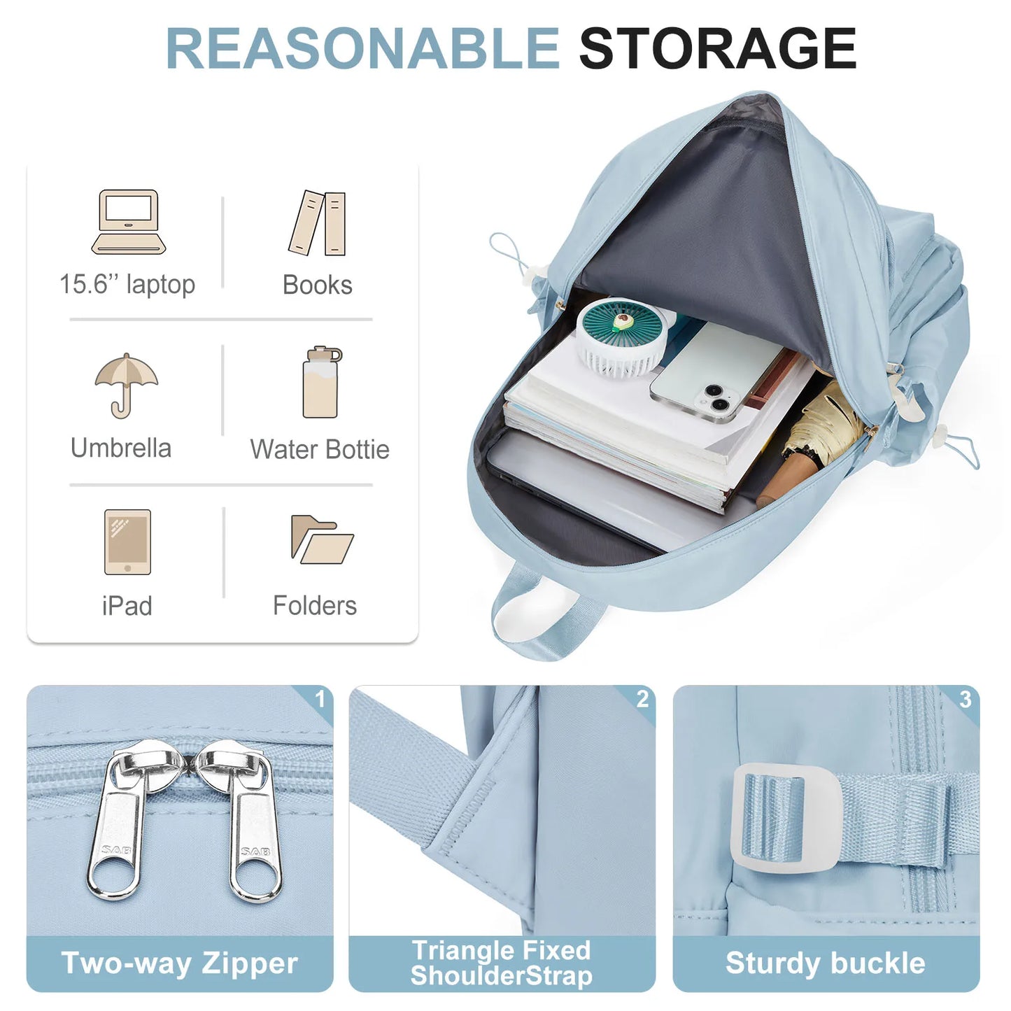 Large Capacity Waterproof School Bag for Girls | Stylish & Practical
