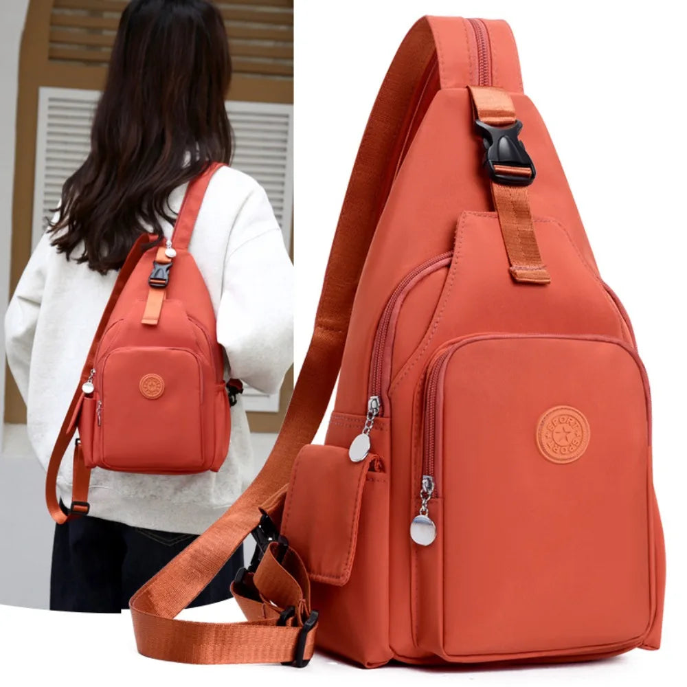 Casual Multi-Functional Nylon Chest Bag | Stylish and Practical