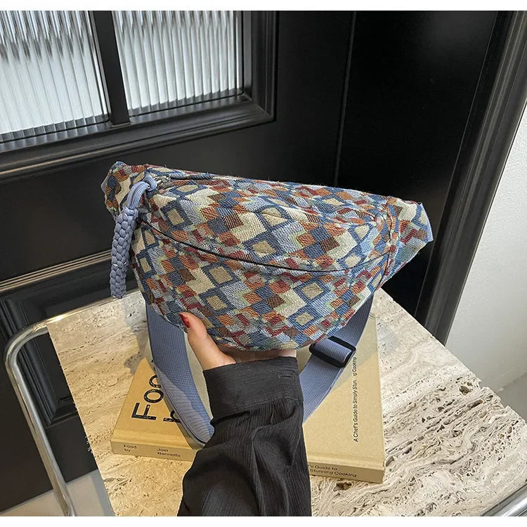 Stylish Corduroy Belt Bag for Women | Versatile Fanny Pack