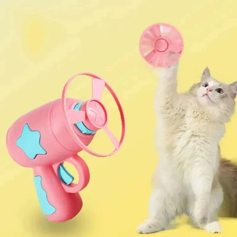 Interactive Cat Toy | Fun Chasing Disc Launcher for Kittens