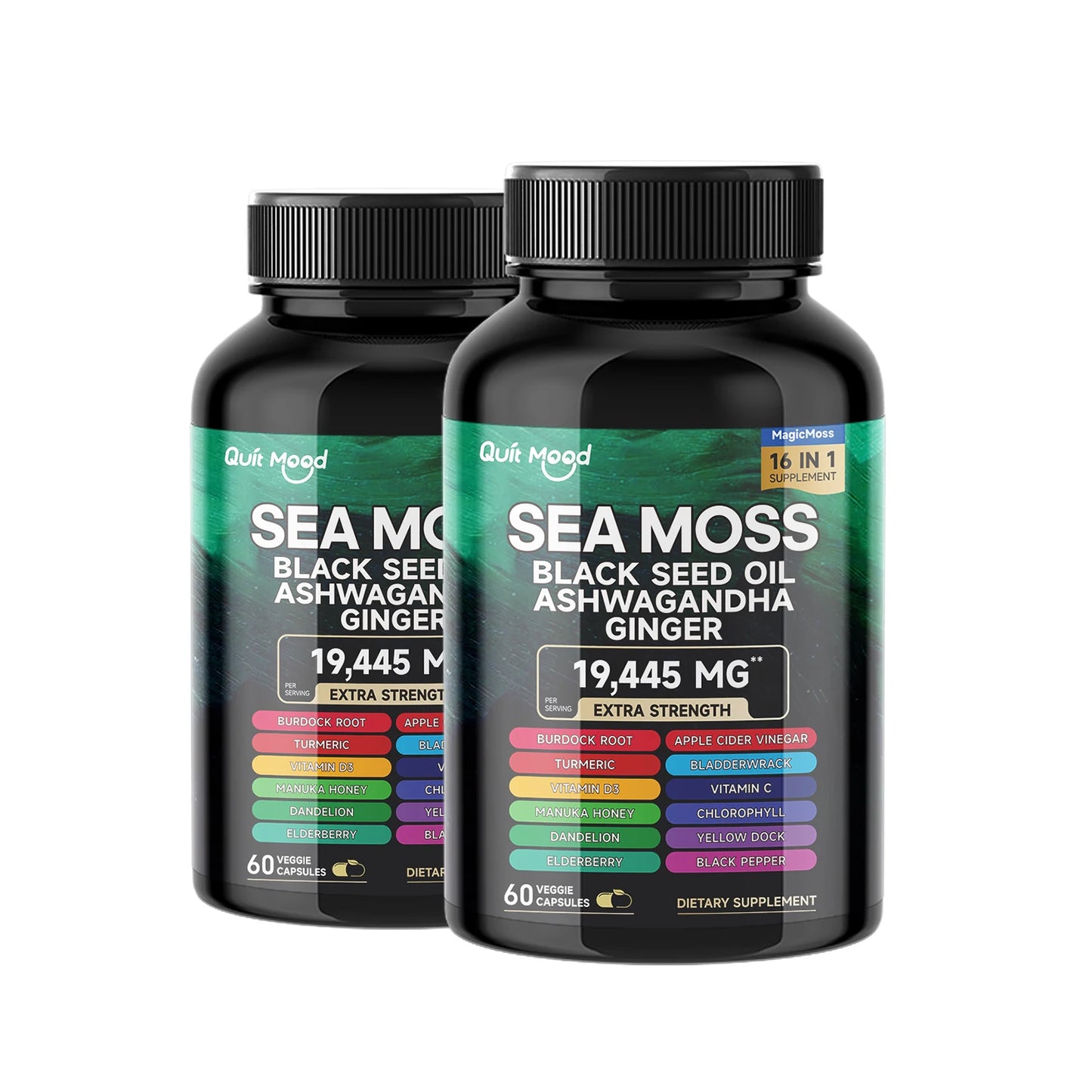 Premium Sea Moss, Black Seed Oil & Herbal Blend Capsules