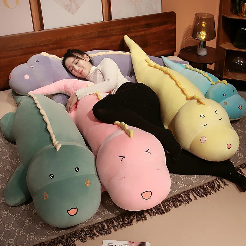 150cm Huggable Dinosaur Pillow | Soft Plush Toy for Kids