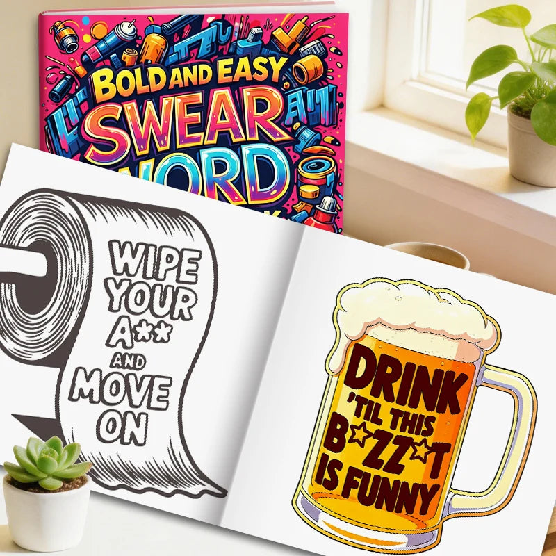 32 Pages Graffiti Coloring Book for Adults | Stress Relief & Art Therapy