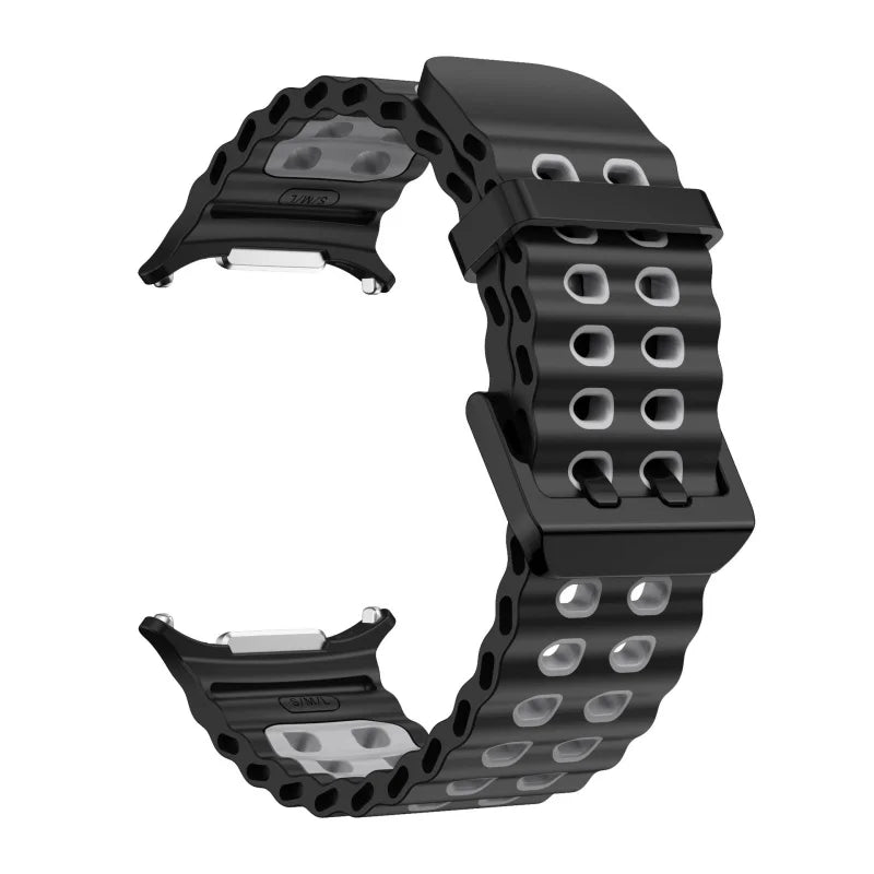 Silicone Sports Strap for Galaxy Watch | Breathable Marine Band