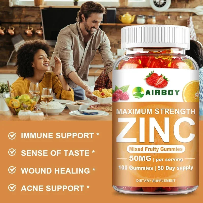 Zinc Gummies for Cognitive Support | Mood and Energy Booster