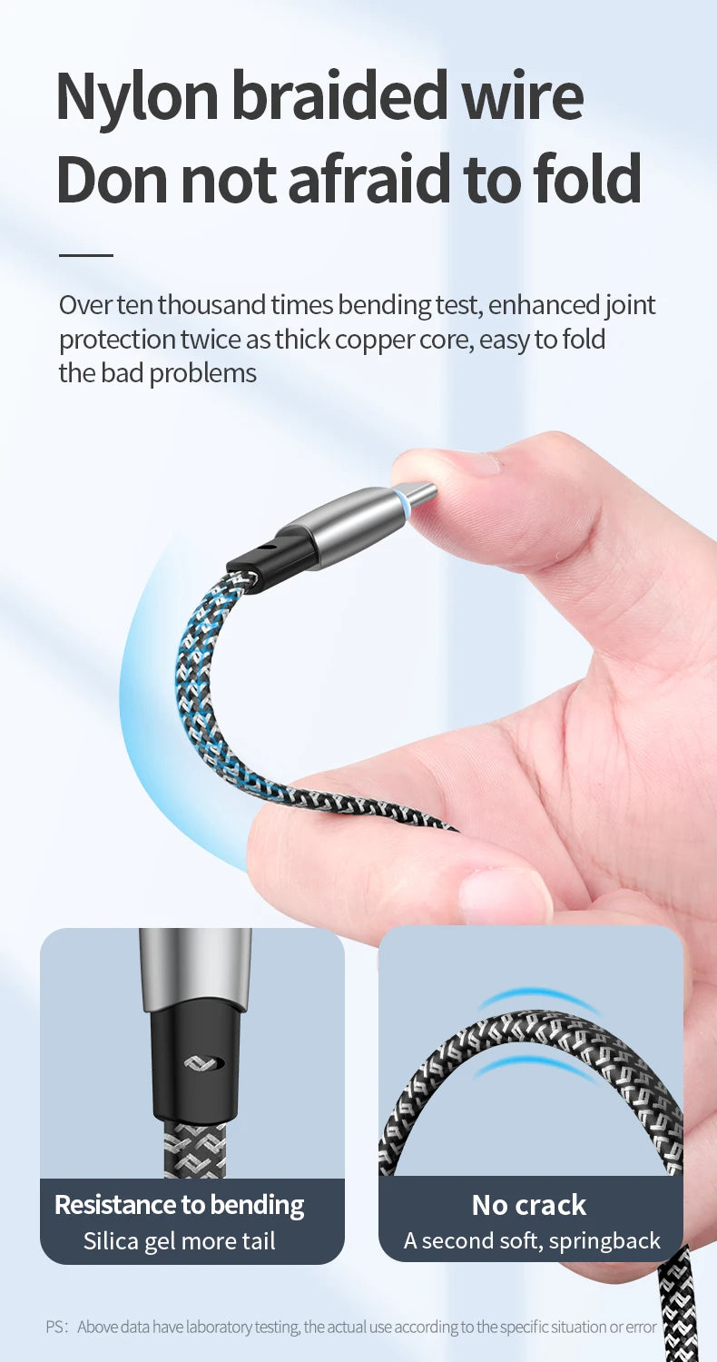USB C Charger Cable | Flat 90 Degree Type C Charging Cable