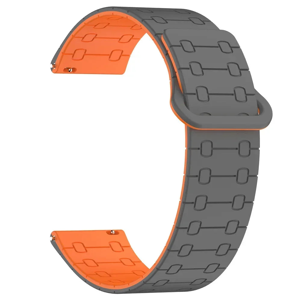 22mm Magnetic Silicone Strap | Versatile Sports Band Bracelet