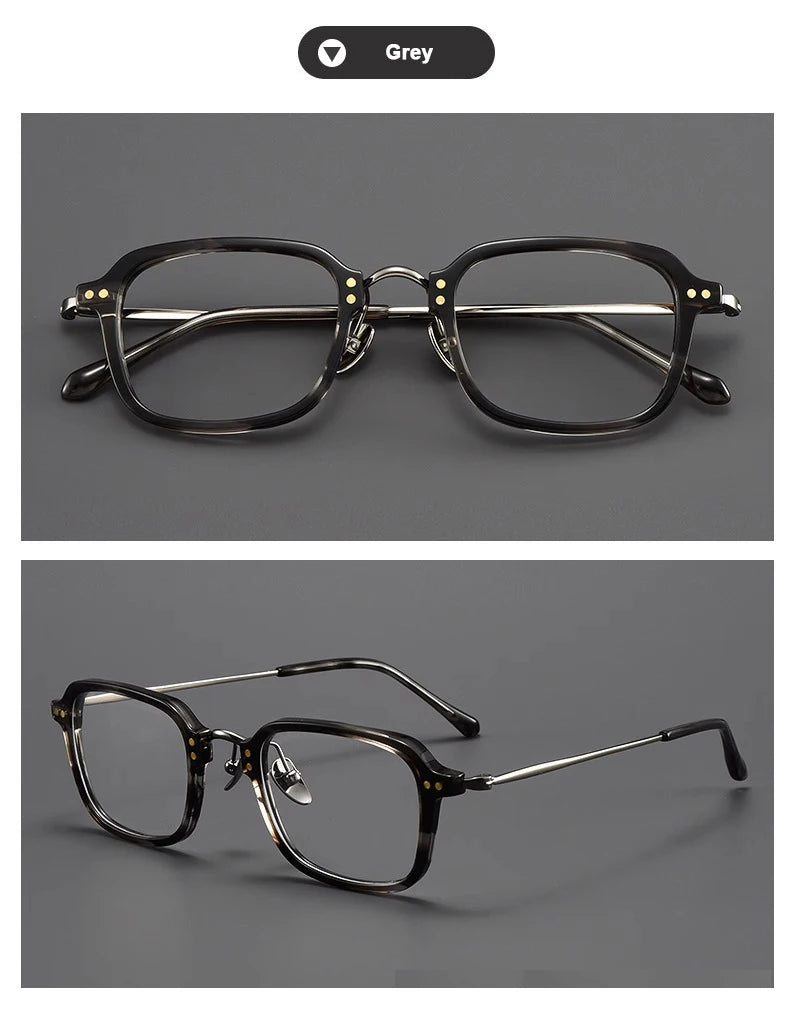 Ultra-Light Retro Square Frame Glasses | Stylish Eyewear for Trendsetters