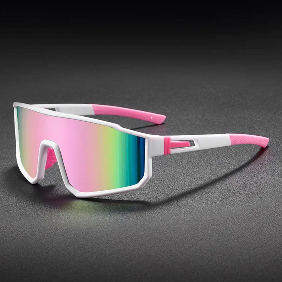 Gafas de sol de ciclismo extragrandes para hombre | Gafas coloridas a prueba de viento