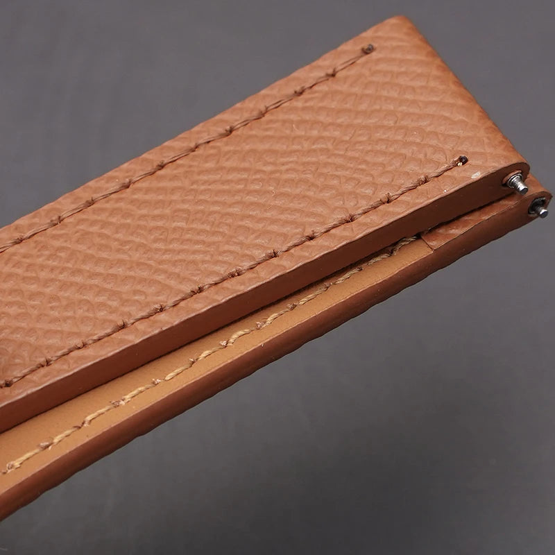 Calfskin Leather Watch Strap | Quick Release, Handmade Design
