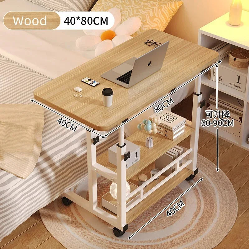 Adjustable Laptop Desk with Wheels | Portable Study Table