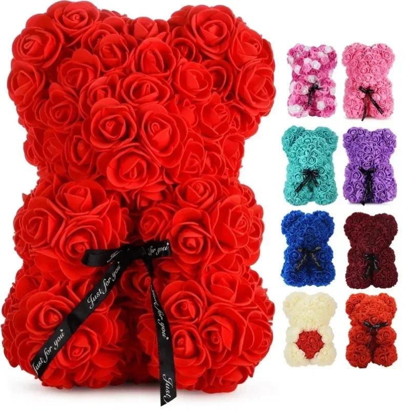 Artificial Flower Eternity Rose Teddy Bear | Perfect Gift for Moms