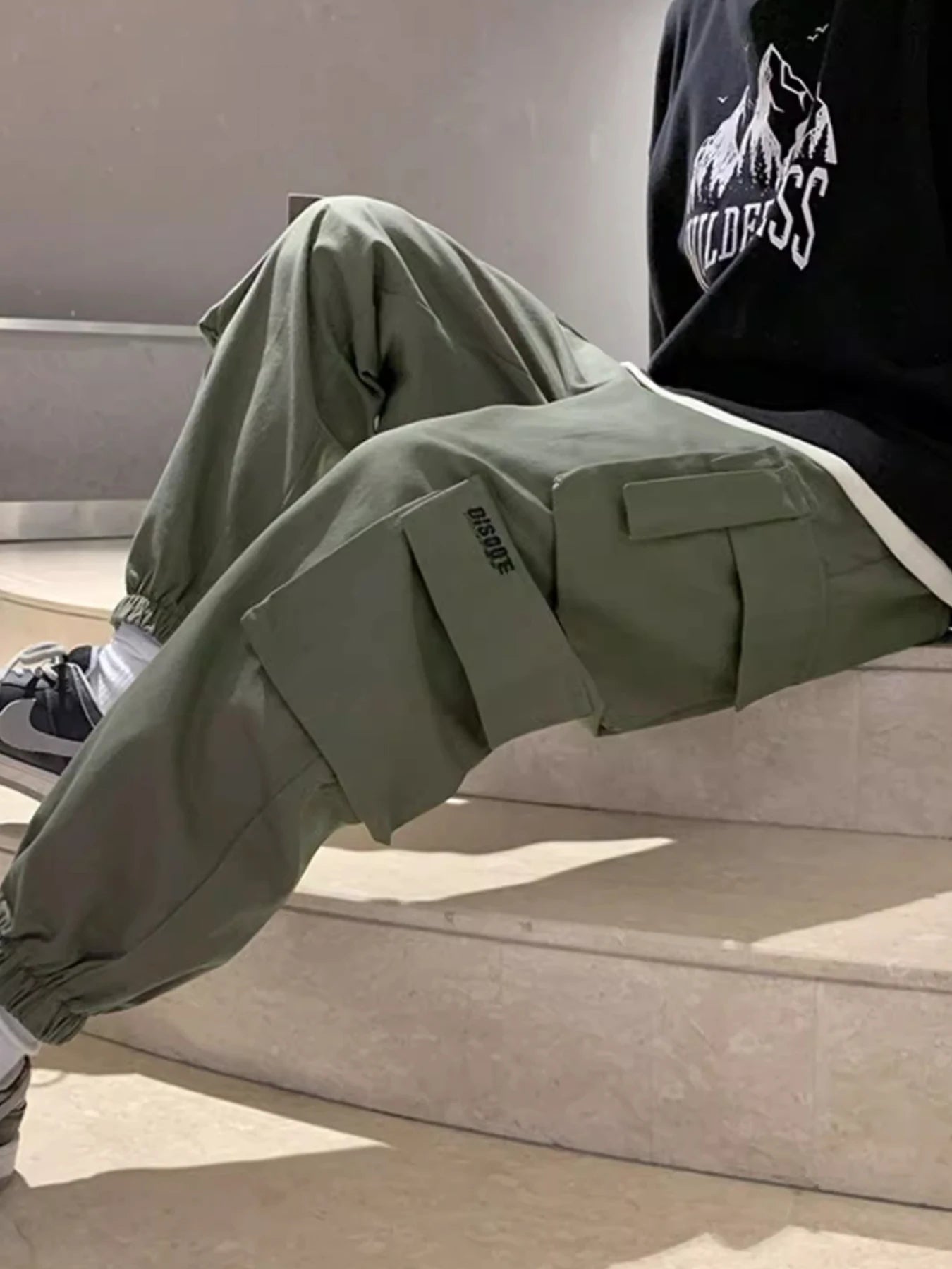 Men's Multi Pocket Functional Wide Leg Work Pants | Casual Style