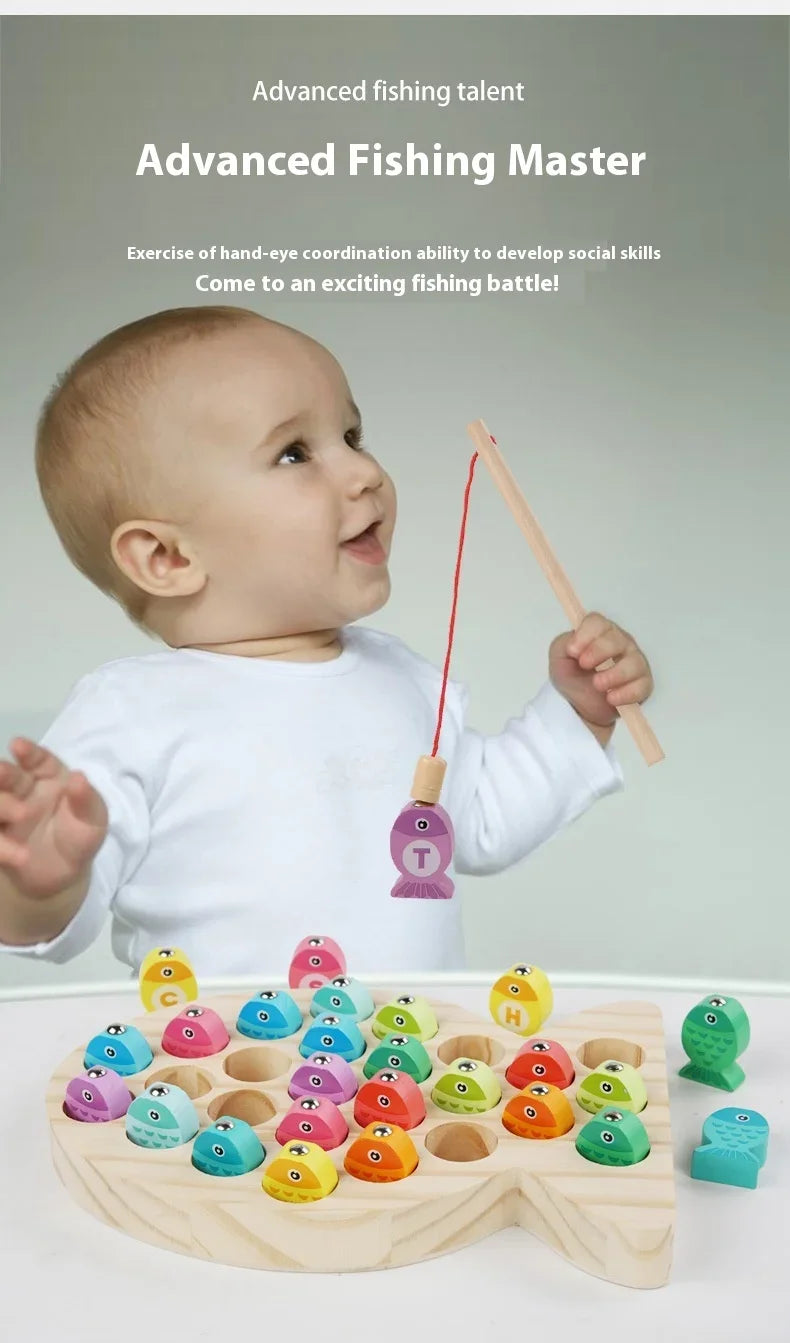 Wooden Fishing Toys for Kids | Fun Montessori Learning Game