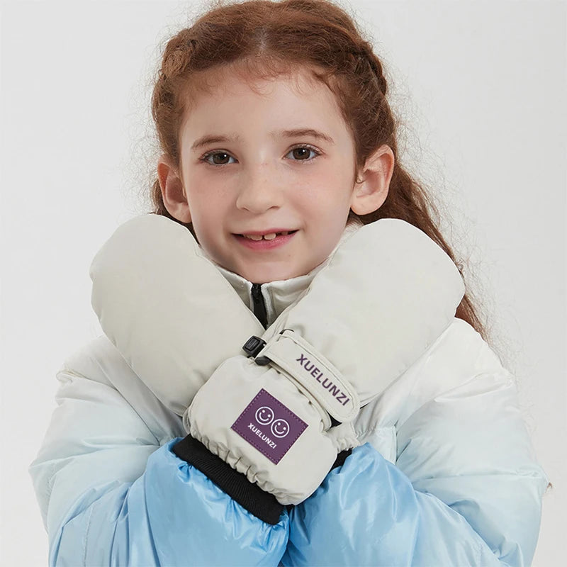 Waterproof Kids Ski Mittens | Warm Insulated Gloves for Winter Fun