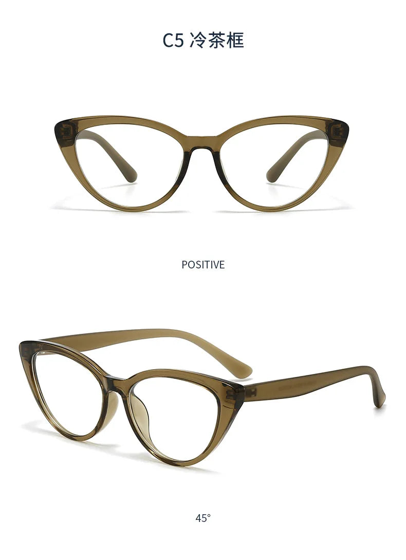Stylish Cat Eye Anti Blue Light Glasses for Women | Prescription Ready