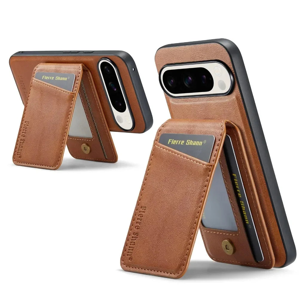 Detachable 2 in 1 Leather Wallet Case for Google Pixel | Card Holder
