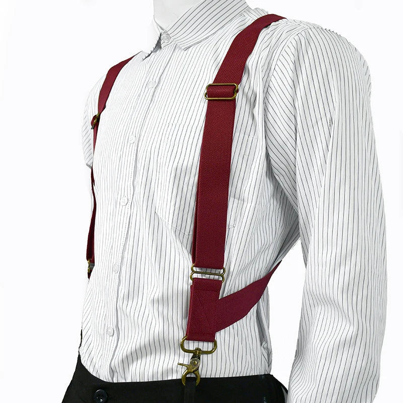 Adjustable Men's Suspenders | Stylish Elastic Braces for Pants