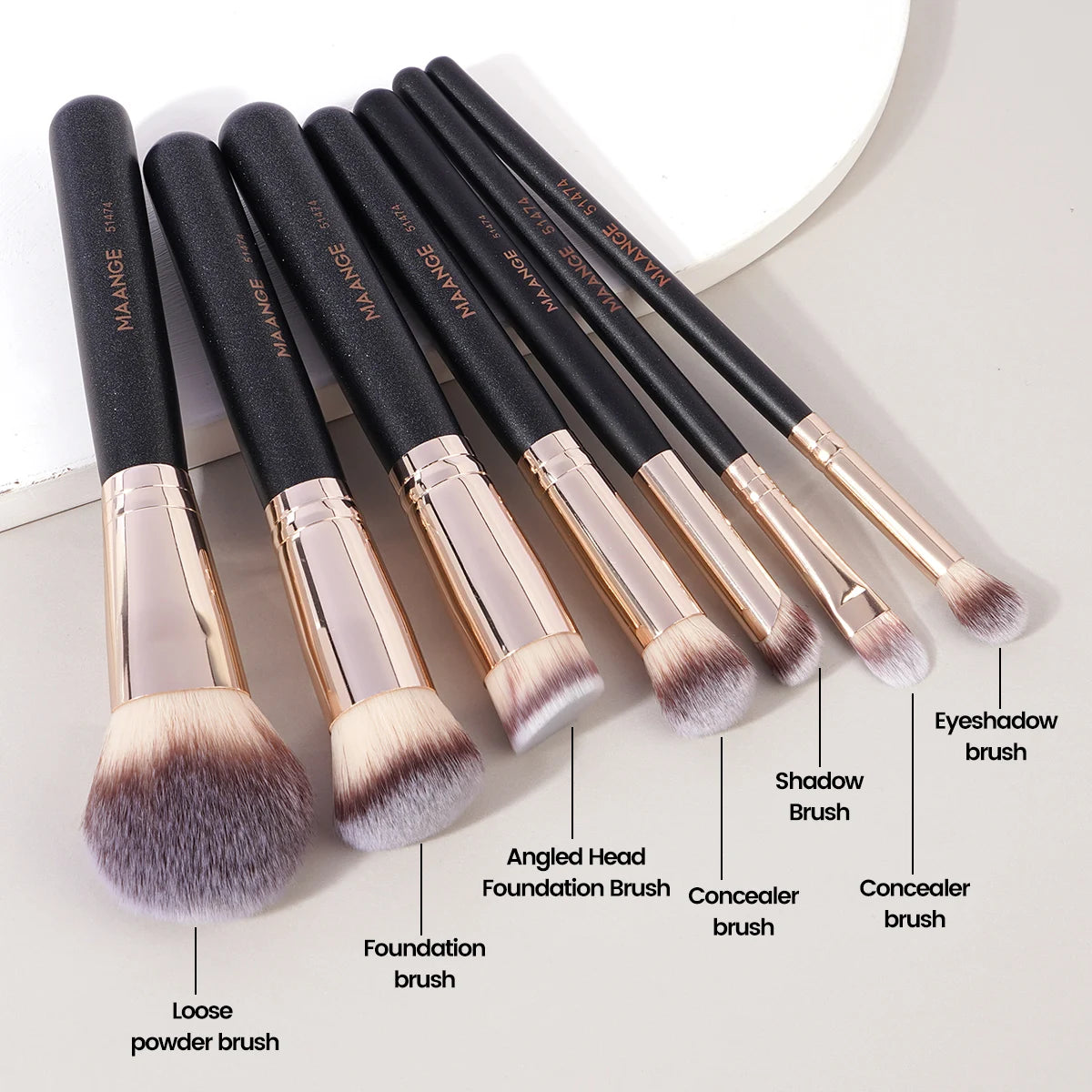 7-Piece Makeup Brush Set | Soft & Durable Beauty Tools