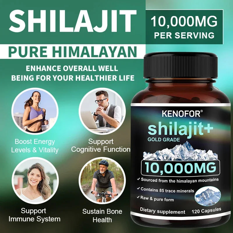 Pure Himalayan Shilajit Capsules | Natural Energy & Minerals Boost