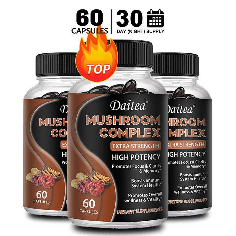 Brain Boosting Mushroom Capsules | Memory & Focus Supplement