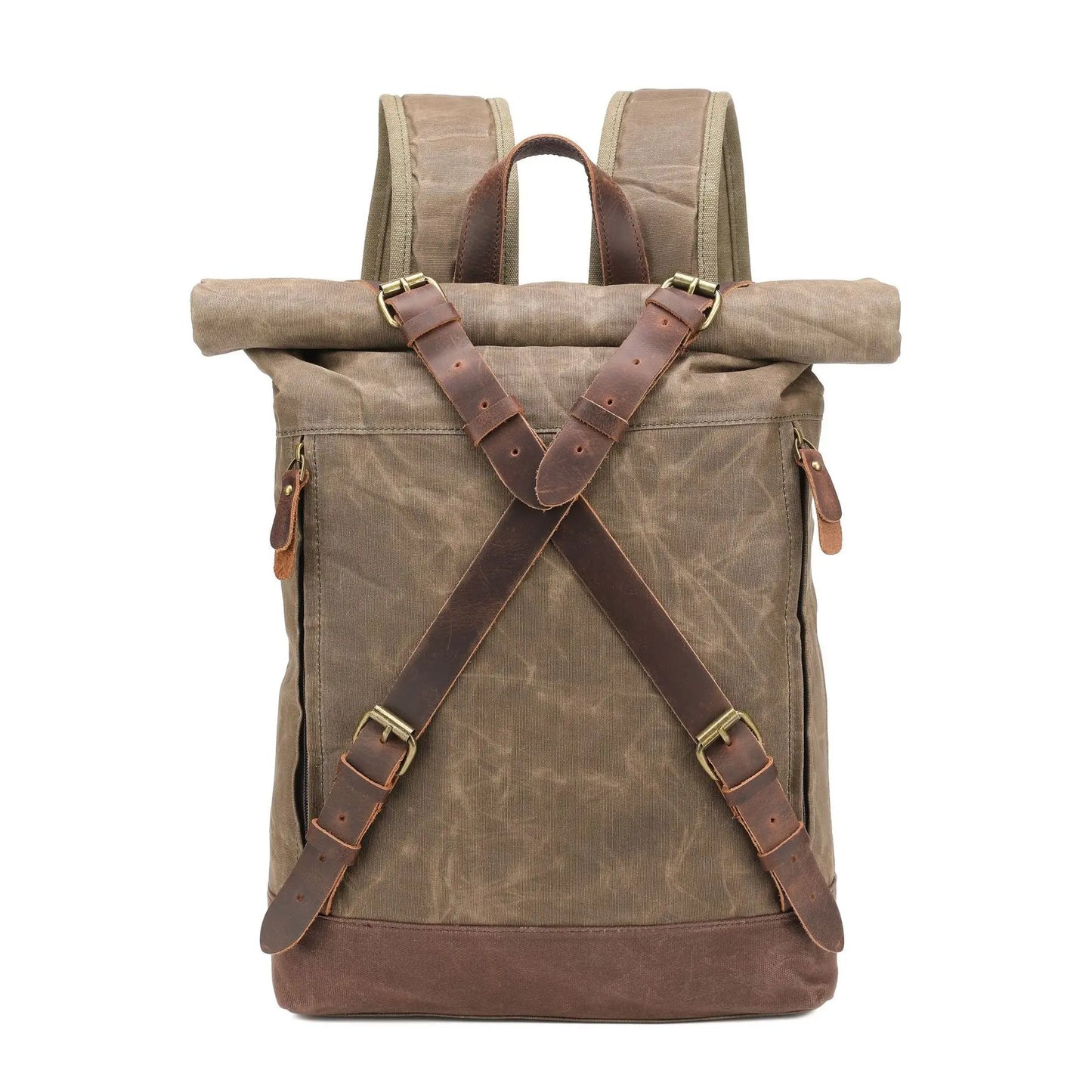 Retro Waterproof Oil Wax Canvas Travel Backpack | Unisex Design