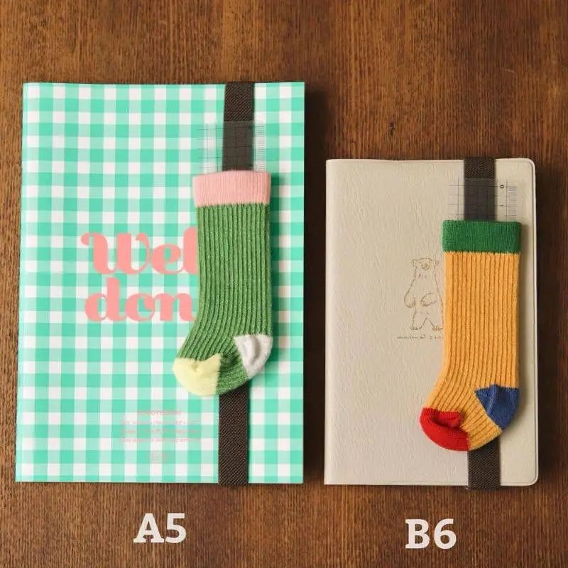 Kawaii Mini Sock Straps for Planners | Cute Stationery Storage