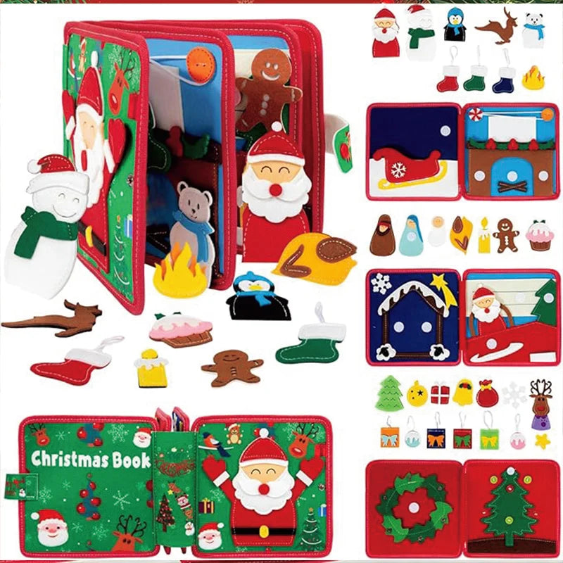 Engaging Christmas Busy Book | Fun Educational Travel Toy