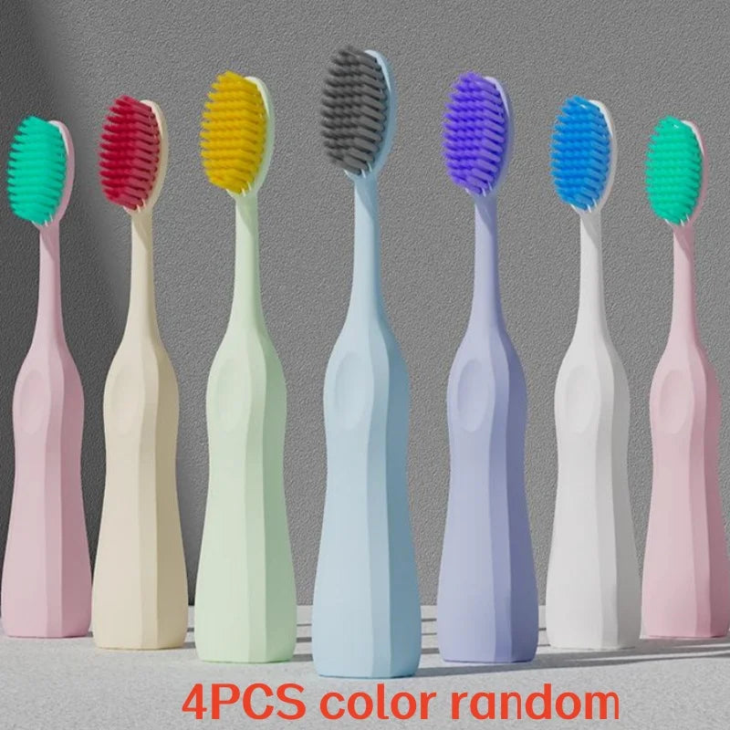 4-Pack Giant Head Soft Bristle Toothbrush | Extra-Large Oral Care