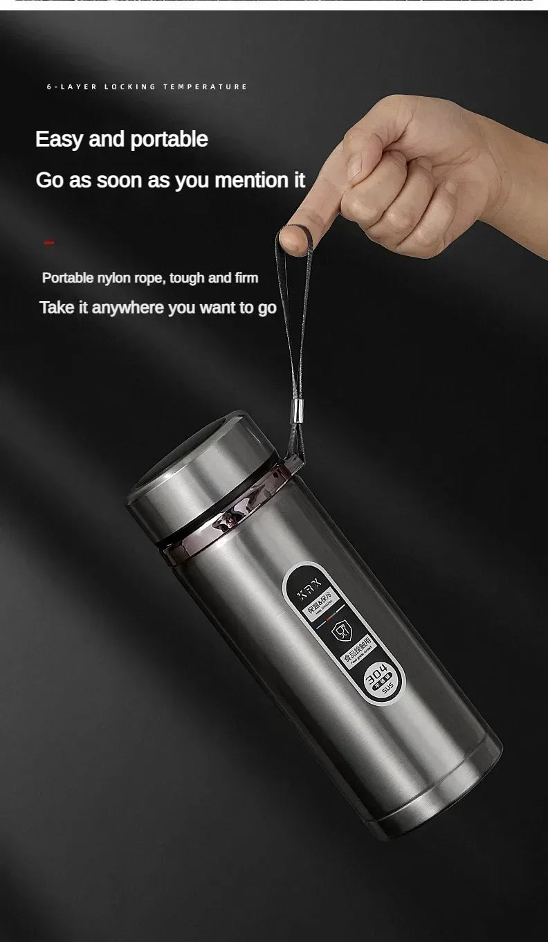 Stainless Steel Vacuum Flask with LED Temperature Display | 500ML-1L