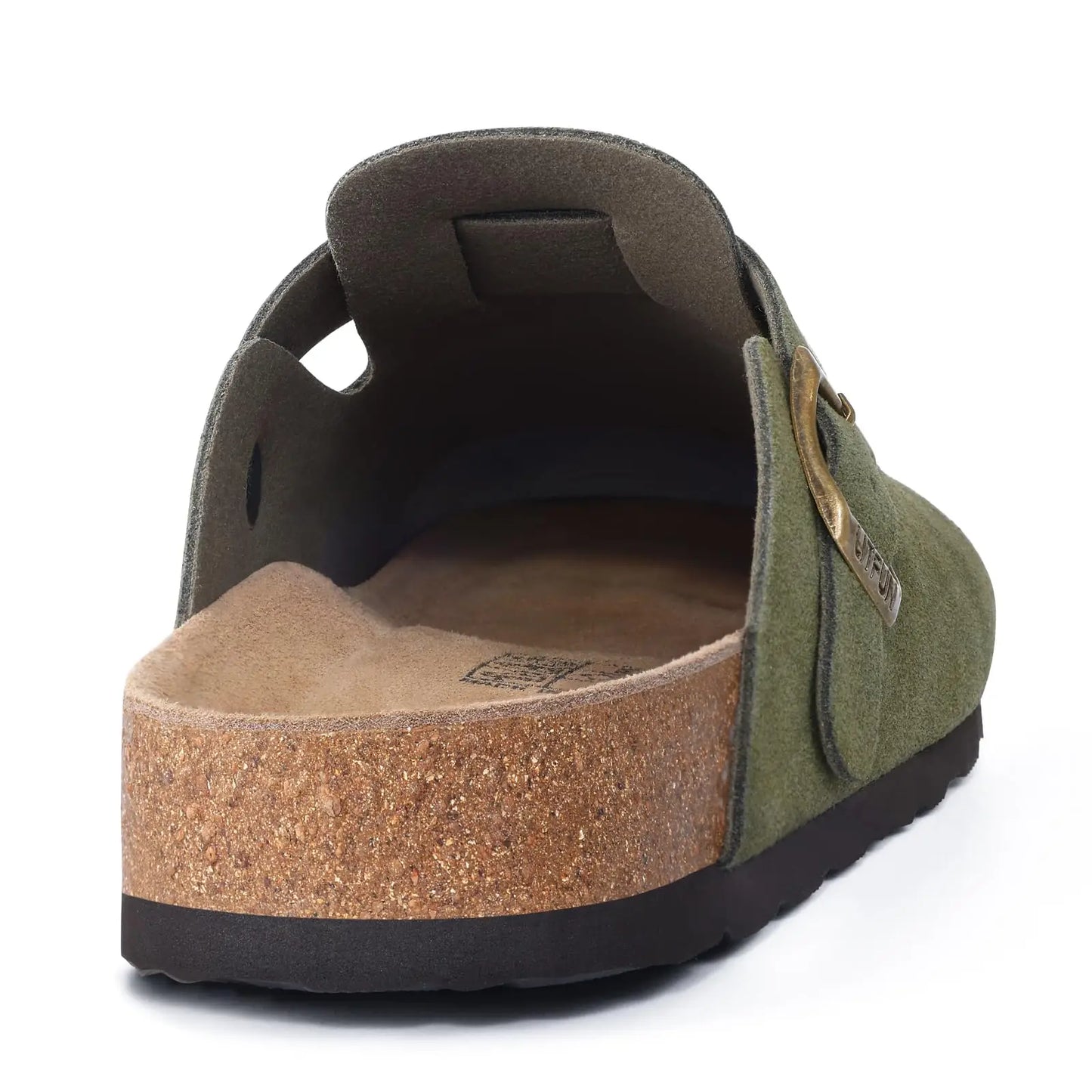 Women's Genuine Leather Clogs with Cork Footbed | Slip-On Comfort Slippers