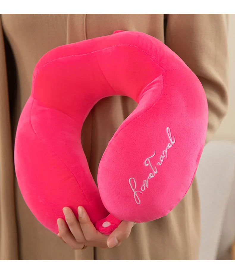 Comfortable U-Shaped Neck Pillow for Travel | Soft Support Cushion