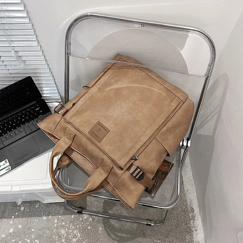Stylish PU Leather Women's Backpack | Spacious Travel Companion