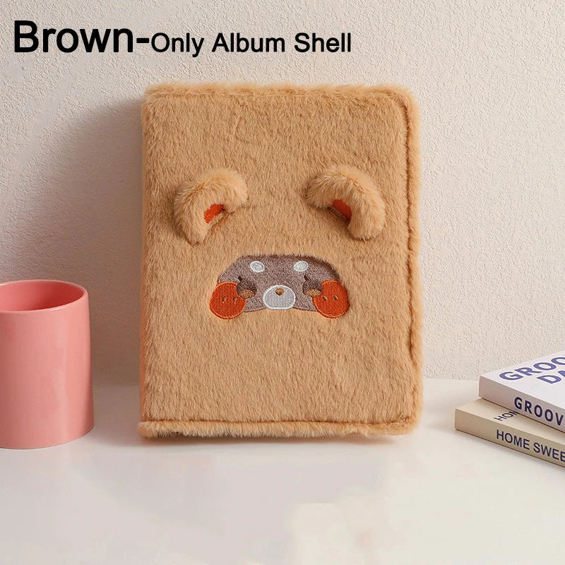 Kawaii Soft Plush A5 Binder Photo Album for Collectors & Students