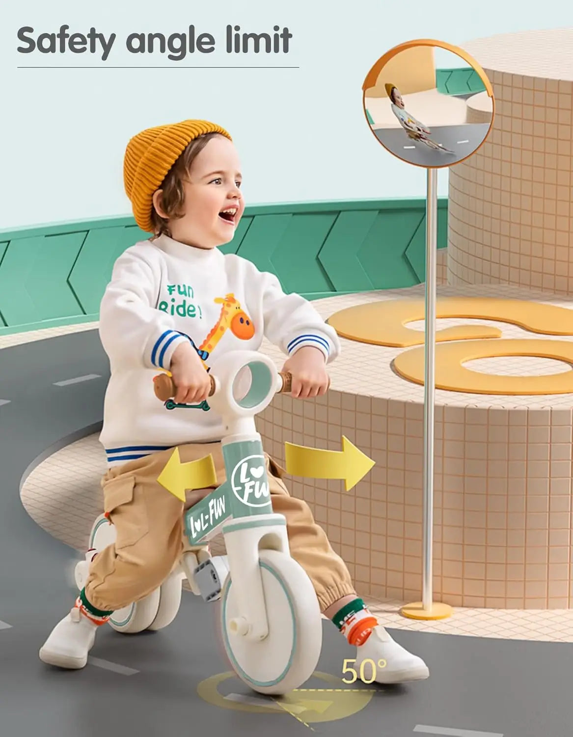 Toddler Balance Bike | 4-in-1 Tricycle for Ages 1-4