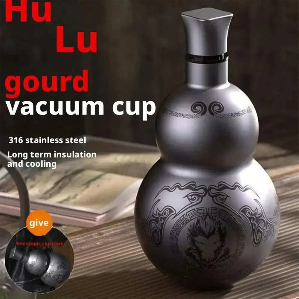 Gourd Design Insulated Stainless Steel Water Bottle | Perfect for Outdoor Use