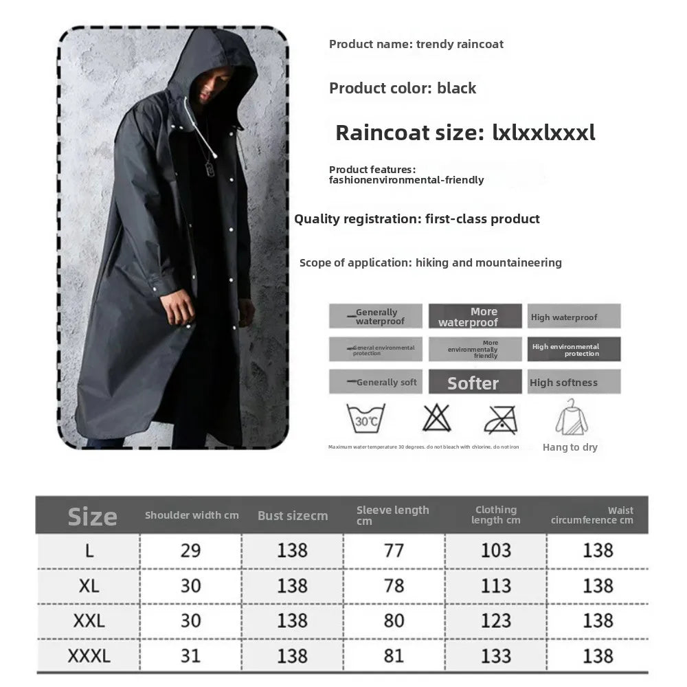 Heavy-Duty Waterproof Raincoat for Outdoor Adventures | Windproof Gear