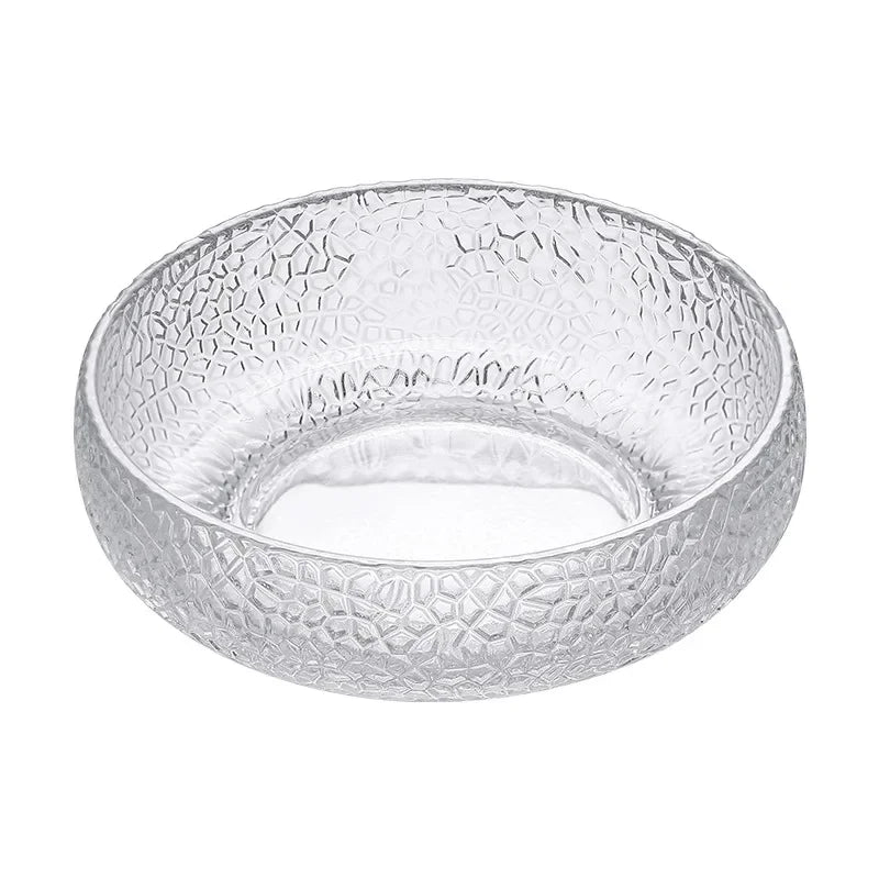 Cuenco de cristal transparente creativo | Vajilla nórdica elegante