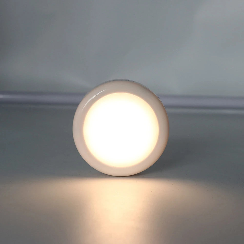 Multicolor LED Cabinet Light with Remote Control | Dimmable Puck Lamp