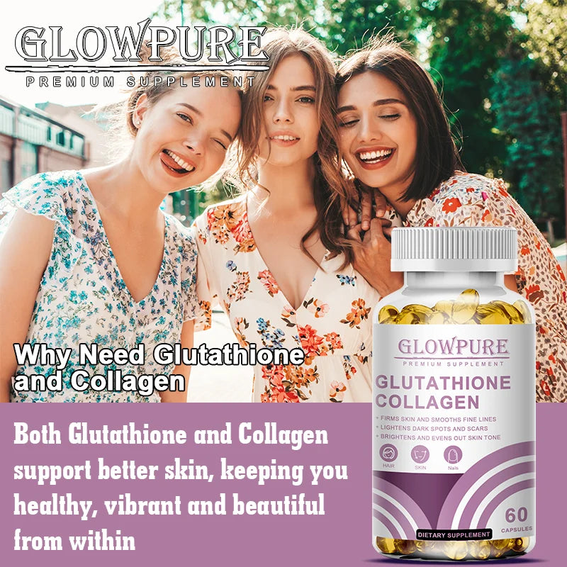 Glutathione Collagen Capsules | Antioxidant & Skin Tone Support
