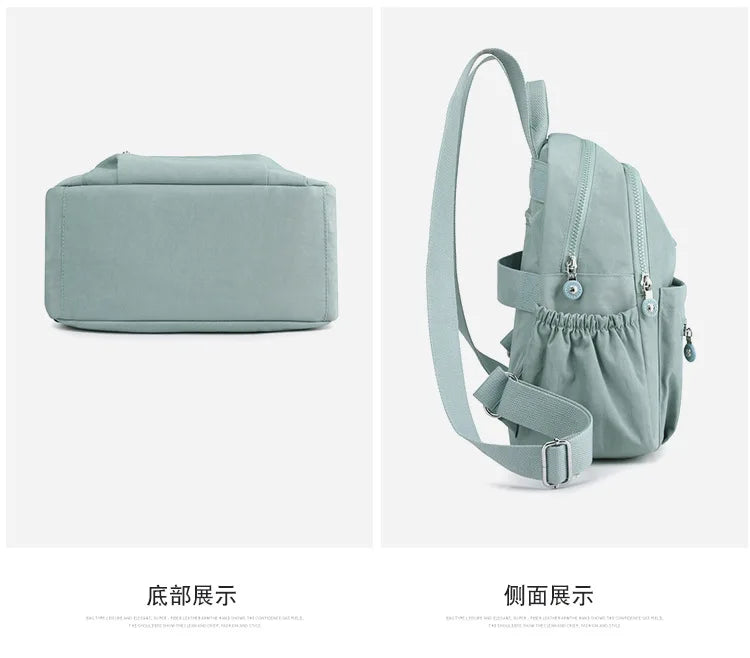 Women's Nylon Oxford Backpack | Stylish Small Rucksack