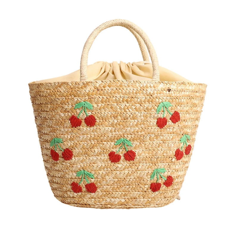 Casual Sweet Tote Bags | Perfect Straw Embroidery Shoulder Bag