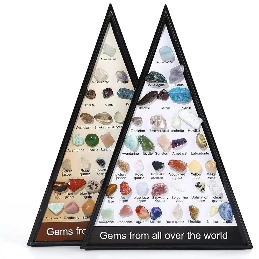 36 PCS Natural Healing Crystals Rock Collection for Kids & Research