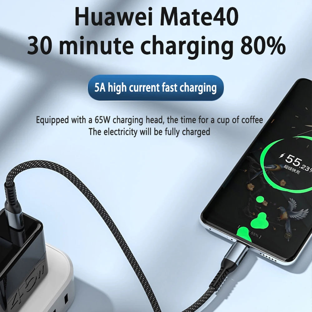 Ultra Fast Charging USB-C Cable | High-Speed 100W Charger