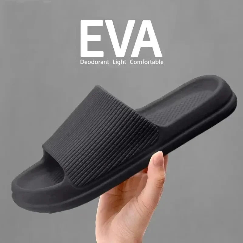 Unisex Soft EVA Cloud Slides | Non-Slip Indoor Slippers