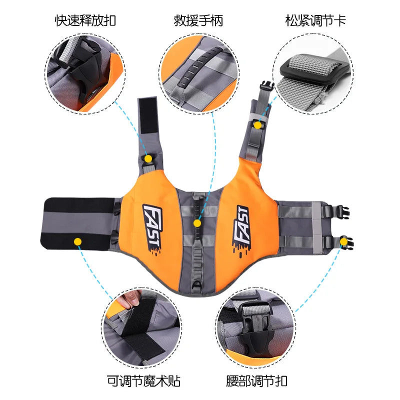 Best Pet Swimming Life Jacket | Adjustable Reflective Dog Vest