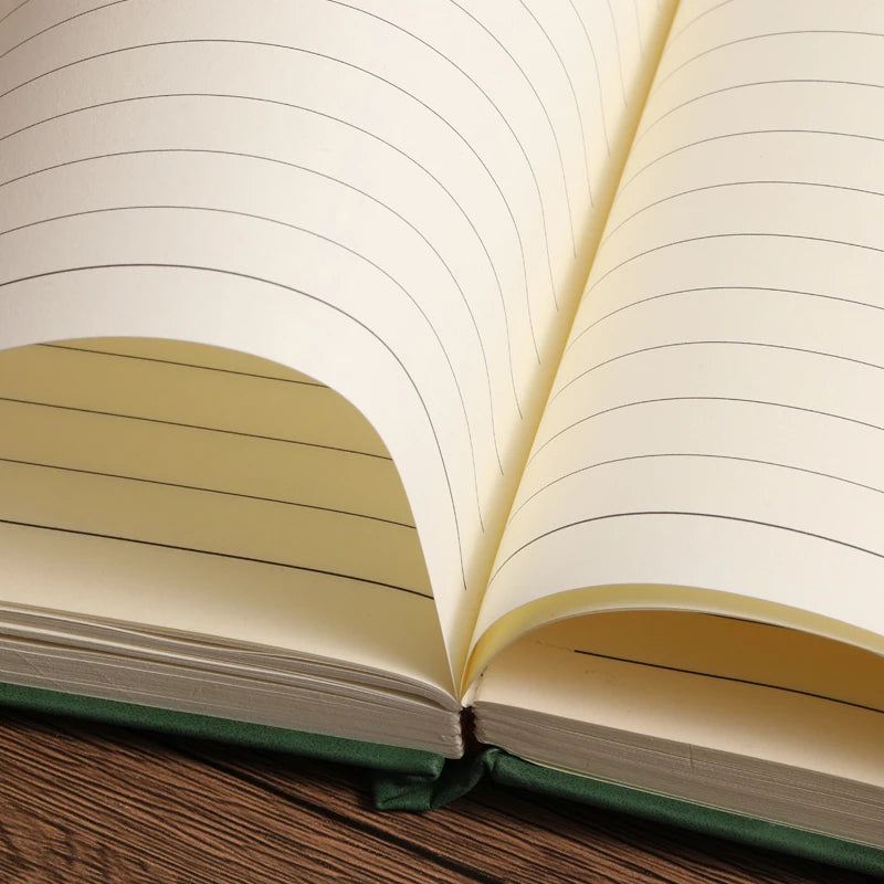 200 Pages A5 Leather Notebook | Personalized Soft Cover & Bookmark