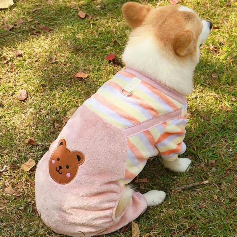 Warm Fleece Jumpsuit for Pets | Cozy Autumn/Winter Coat
