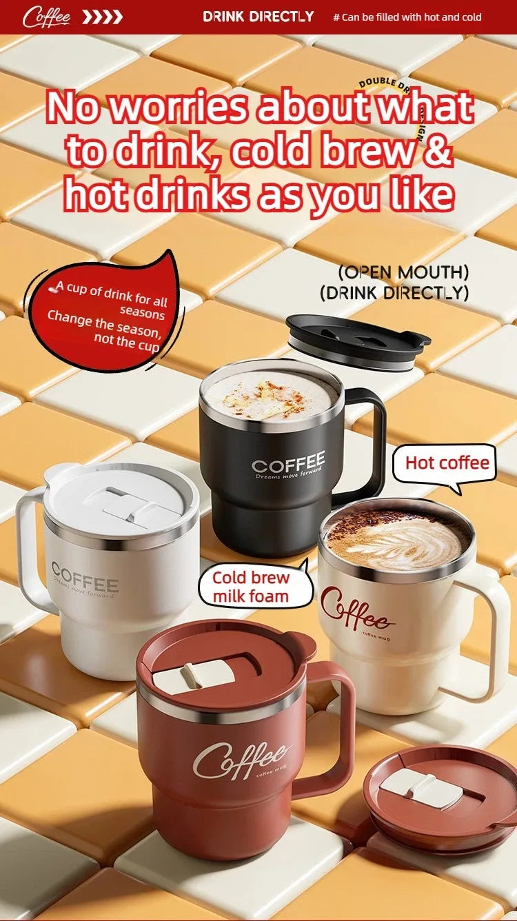 Double Layer Stainless Steel Coffee Mug | Insulated Drinkware